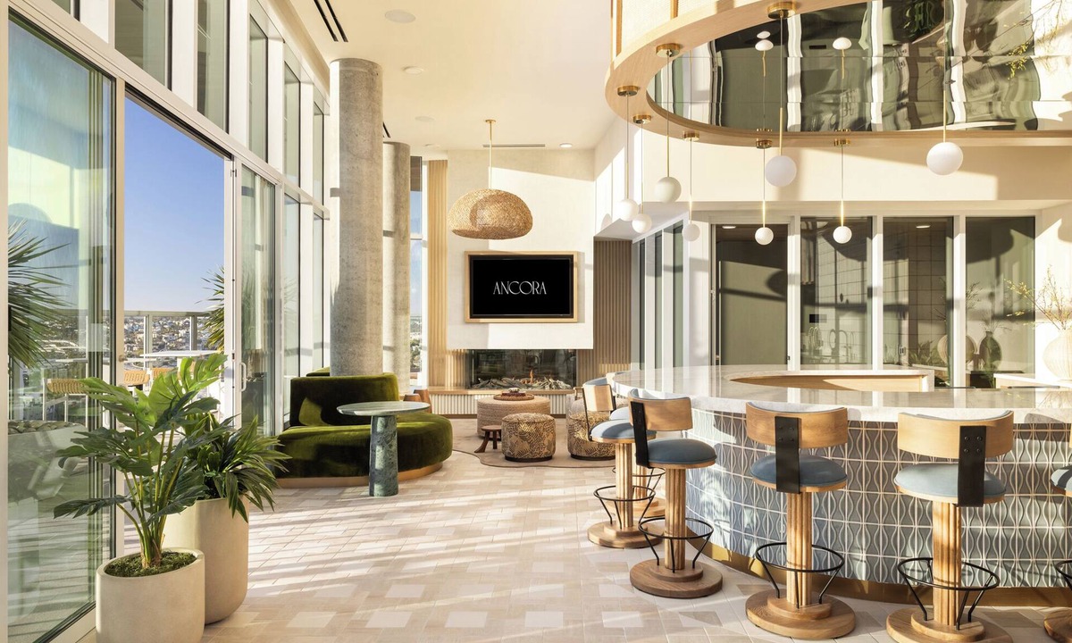 Civic Core Apartment | Chic Interiors + Rooftop Amenities | Pool, Spa, Fitness | Little Italy | Ancora