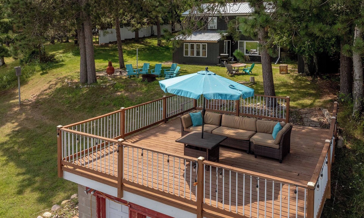 Pequot Lakes House | Full Remodeled Home, Amazing Views, Boat House Top Patio & More!