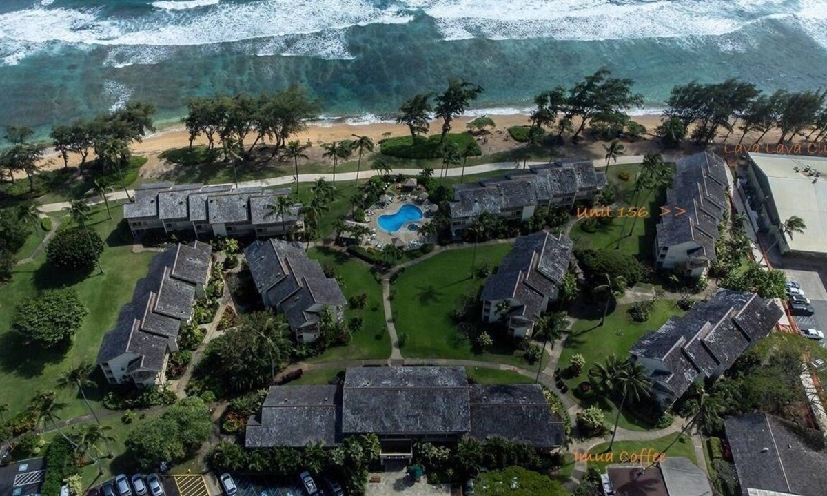 Wailua Apartment | Islander on the beach Unit 156 - Partial Ocean View