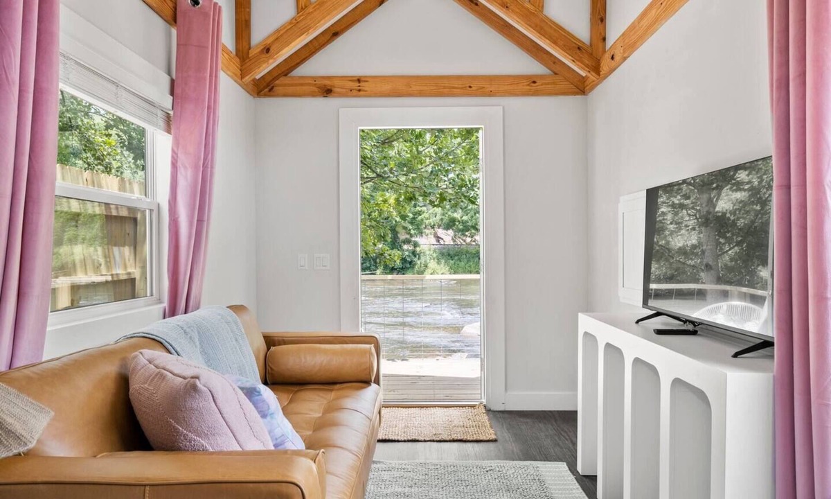 Sylva House | River Run, Riverfront Tiny Home, Trails, and Views