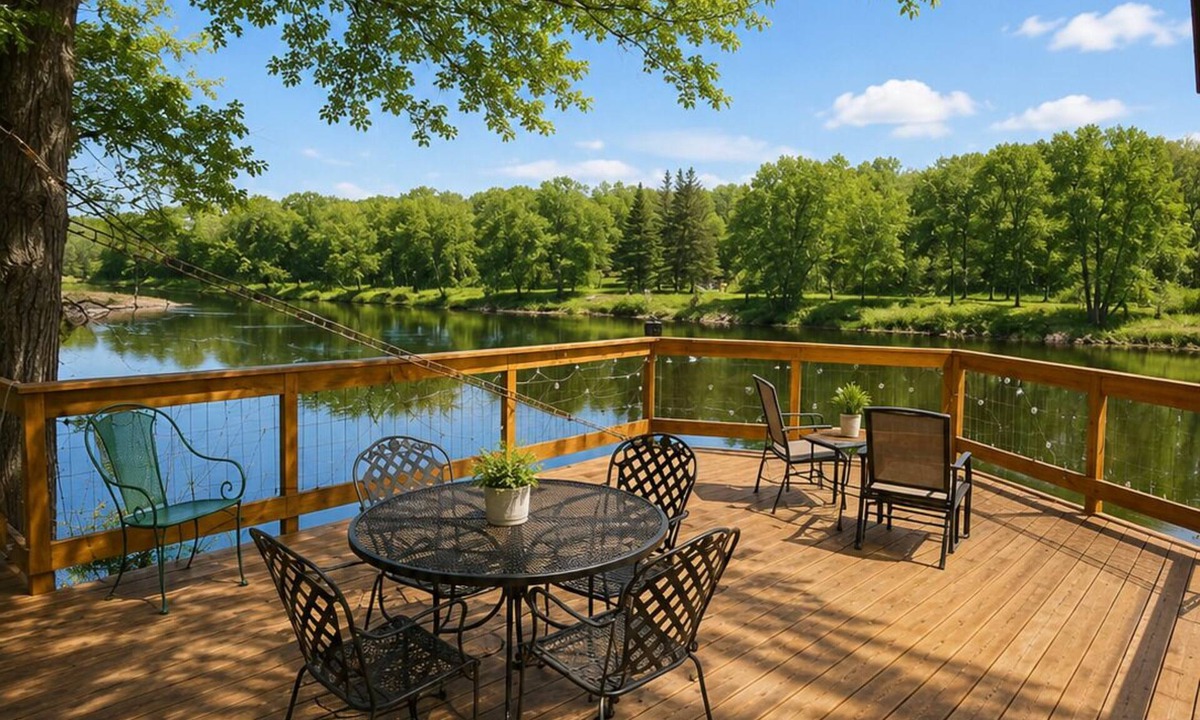 Brookston Cottage | Riverfront Couples Retreat | 7mi to Ivy Black | Kayaks + Outdoor Bar