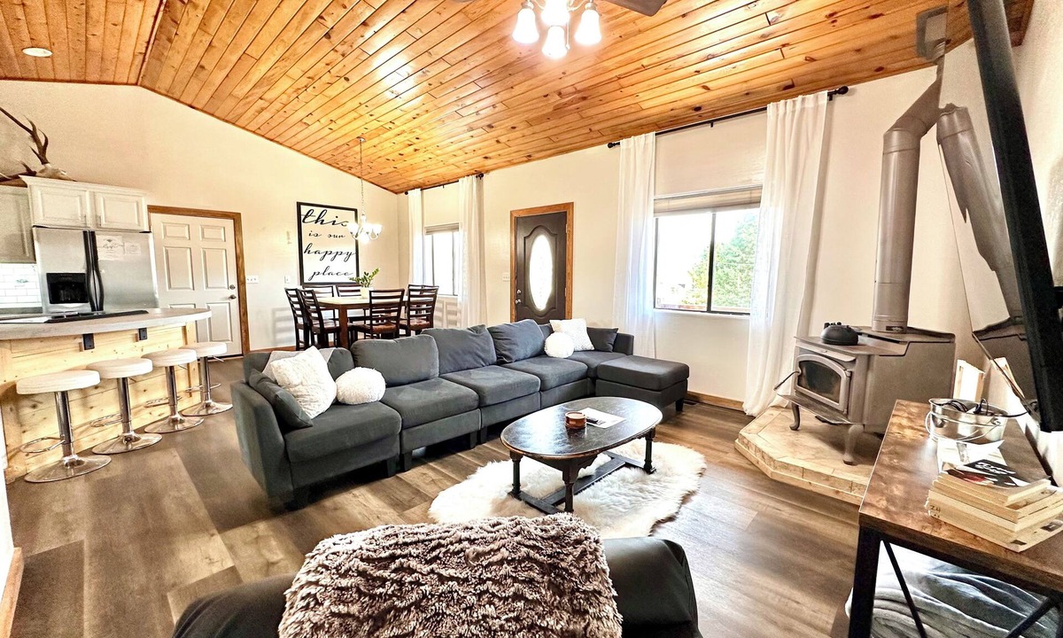 Overgaard Cabin | The Sunflower Cabin - Pets, Continuous hot water, Traeger grill, Starlink, AC