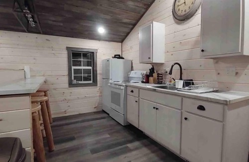 Centerville Cabin | 2BR Woods Cabin Fast WiFi & Fire PIt Getaway