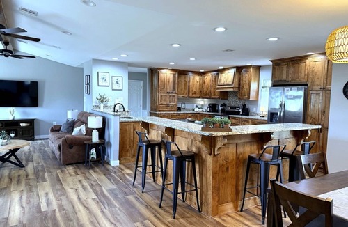 Bentonville House | Bike to Coler - Private Backyard - Big Kitchen: The Roost - Bentonville, AR