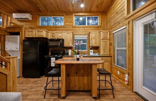 Octavia Cabin | BRAND NEW Mountain Fork River Front cabins located in Smithville!
