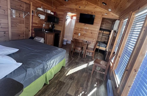Dickerson Run Cabin | Cabin 8 - Beautiful cabin with a queen, full and twin bed. Great for days outdoors and nights in.