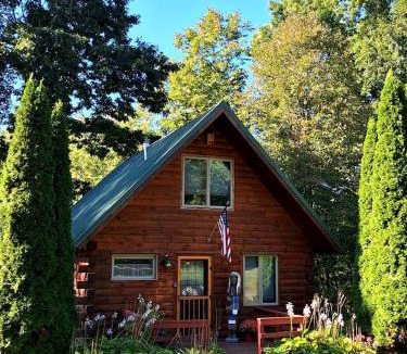 New Bedford House | Charming Creekside Log Cabin with Wood Burning Stove Overlooking the Neshannock Creek, Western PA