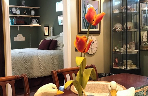 Rosa Cabin | Cozy cabin in tranquil Rosa, AL. This is the first floor of bldg. Cozy and sweet