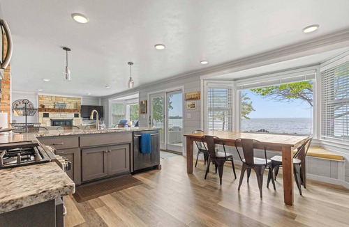 Egg Harbor House | Egg Harbor home with waterfront access-Sleeps 12!
