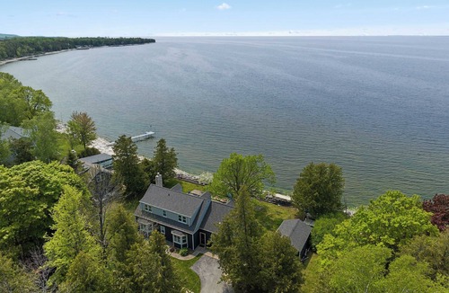 Egg Harbor House | Egg Harbor home with waterfront access-Sleeps 12!