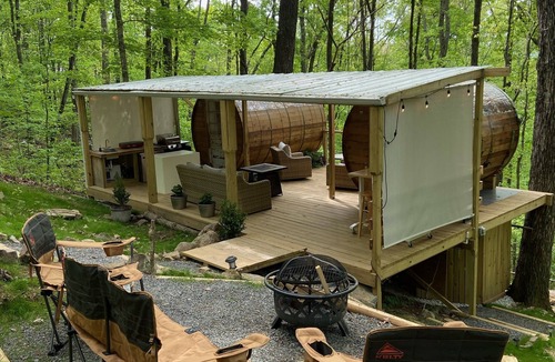 Lupton City Cabin | Family & Pet Friendly Treehouse Glam-Camp with Amazing Views!