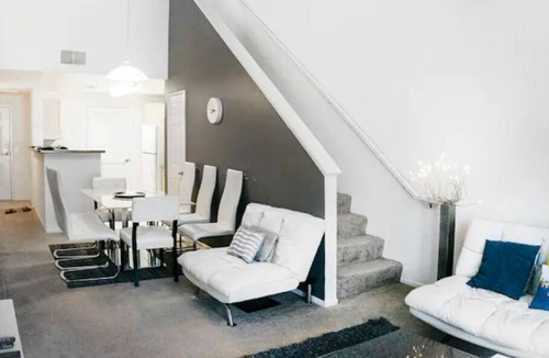University City Apartment | Family Vacation Loft I Pool I Jacuzzi I Parking