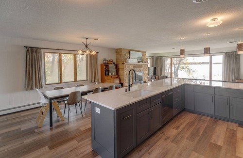Lake Edward Township House | Fully Remodeled, Gull Lake Chain, Private Tennis Court & Beach