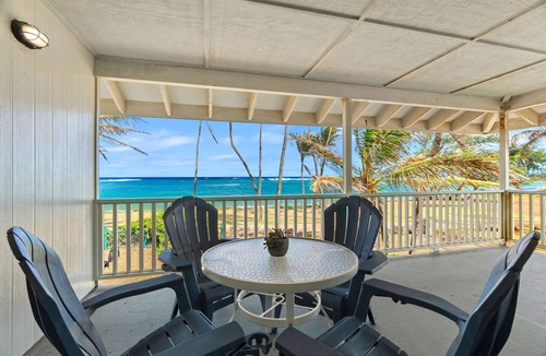 Kapaa House | Kapaa by the Sea TVNC #1312, Beachfront, AC, Walk to Town, Sunrise Views
