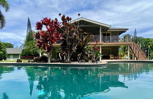 Kilauea House | Kauai's #1 Vacation Rental, Families, Pool, Spa, GYM, Pool Table, Pickle Ball