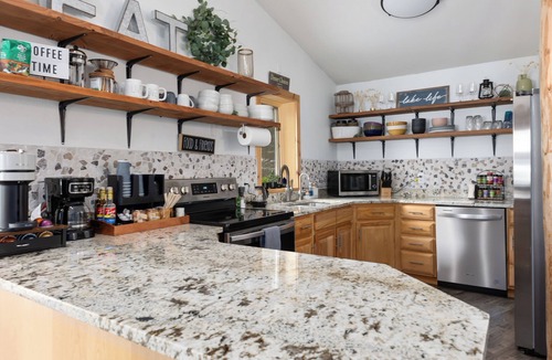 Baxter House | Lakefront 3BR Game Room, Lake Toys, Dock, King Bed