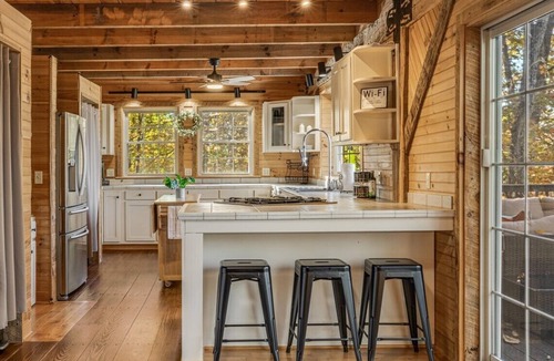 Leicester Cabin | Lodge w/Hot Tub, Theater & Views