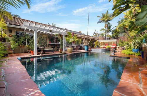 University City House | Luxurious Tropical Retreat w/Pool and Hot Tub