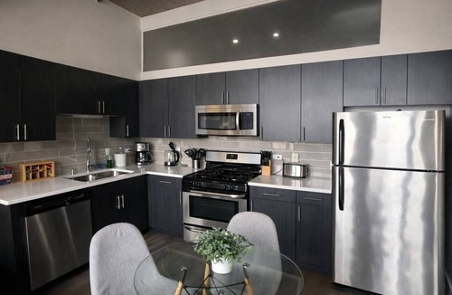 Near South Side Apartment | McCormick Place 2b/2b family unit with optional parking for up to 8 guests