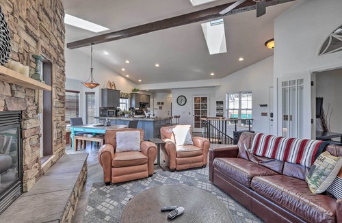 Mountainaire Cabin | Modern Flagstaff Home: Deck, Patio + Fire Pit