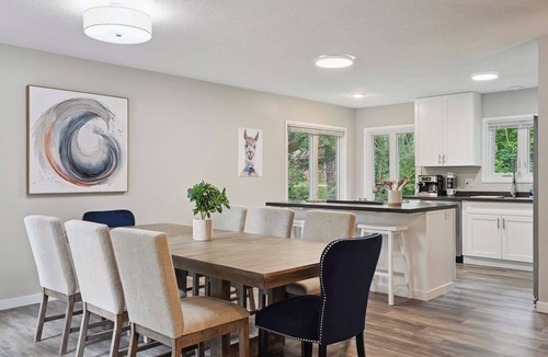 Deerwood Cabin | Modern Lakefront Home with Game Room, Large Deck and Sauna!