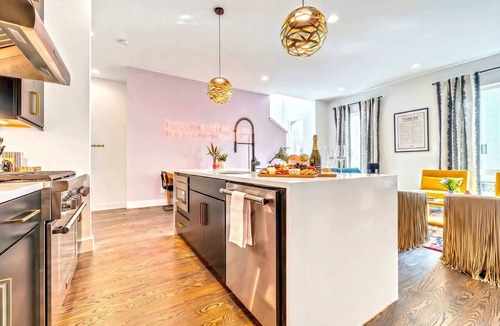 Katie Hill Neighborhood House | Nashville getaway: 2 rooftop homes with hot tubs, game room, sleeps 24