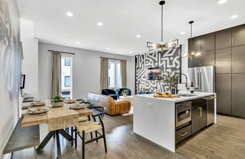 Katie Hill Neighborhood House | Nashville getaway: 2 homes, 2 rooftop hot tubs, karaoke, sleeps 24