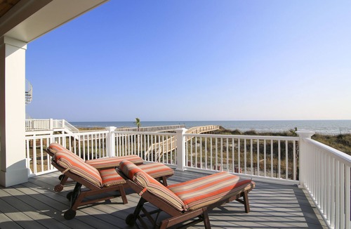 Crescent Beach House | New Oceanfront home with Pool/Spa, Game Rm, Elevator,4 Masters & Movie Theater
