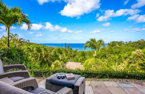 Kalihiwai House | Ocean View Estate w/AC & Pool, Close To Beach