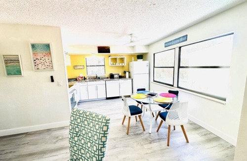 Cocoa Beach Villa | Penguins on the Beach | 2BR Steps to Beach & Downtown w/pool | Unit 6