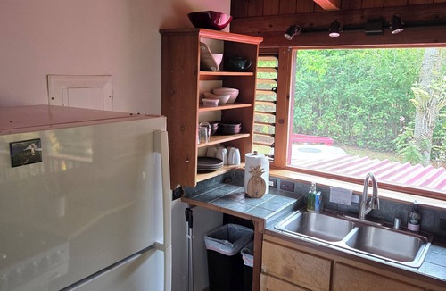 Kilauea Cottage | Private Handcrafted Cottage, Walk to Secluded Beach, Hot Tub, Tandem Kayak, WiFi