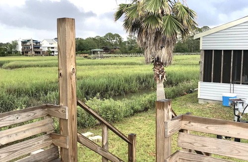 Savannah Beach Villa | Private Waterfront Family Complex with Dock, Walk to Beach. Angler's Dream.