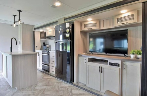 Decatur Apartment | Relax by the Fire Grill and Dine Under the Stars