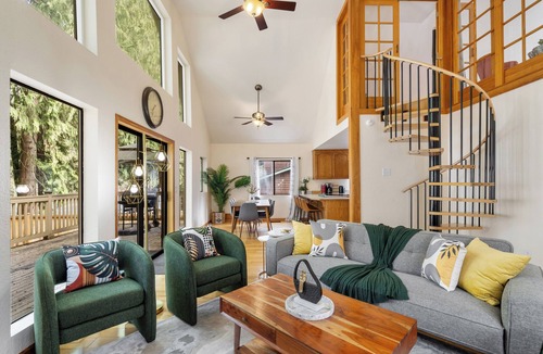 Granite Falls House | Riverfront w/Cedar Hot tub, Sauna, Movie Theatre