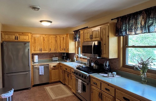 Pequot Lakes House | Secluded Lake House on 32 acres sleeps 11 plus a huge couch! Adjacent to Trails!