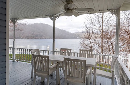 Topton Cabin | Secluded Lakefront Cabin with Private Dock on Lake Nantahala, Topton, North Carolina