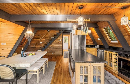 Spring Valley Cabin | Secluded Mountain A-Frame: Hot Tub, Large Deck, & BBQ, by Forest & Peak Retreats