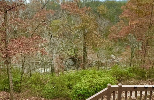 Mentone Cabin | Serenity-A Romantic Secluded Riverfront 1 level expansive log cabin with hot-tub