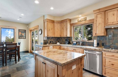 Tahoe Village House | Stage Coach Run | 5-Bedroom Stateline Retreat with Private Hot Tub, Game Room, and Home Theater