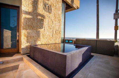 Mission Beach House | Verona Oceanfront Luxury Villa w Spa, Multiple Private Patios, Grill, AC & Garage