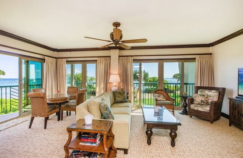 Wailua Condo | Waipouli Beach Resort VIP Ocean And Beach Front Penthouse Villa! AC Pool