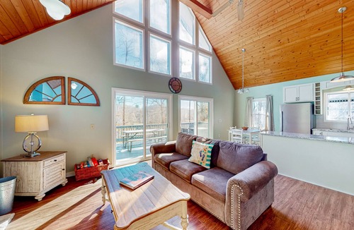 Franklin House | Water view home with amazing views, pool table, & EV charger