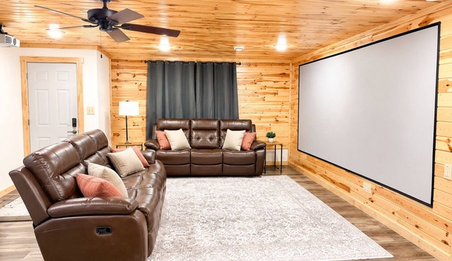 ½ mi to Cuyuna Trails Sauna Fire Pit Projector