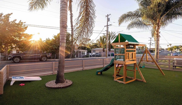 2 Homes in 1! | 10 Min to Beach | Kid's Playset