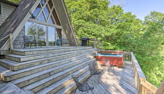 A-Frame Home Situated on The Cumberland River in Burnside