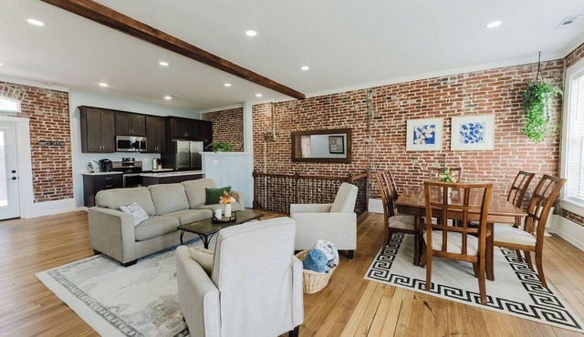 Arch View from private deck, 2BR 2BA sleeps 5. Newly rehabbed historic building