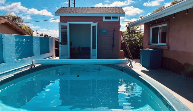 Centrally located in SD! New Pool House, Salt Pool & central AC. Clean & cozy
