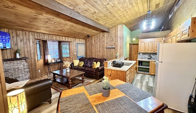 Cozy 2br Bear Den Cabin in Campobello SC, on the upcoming Saluda Grade Trail.