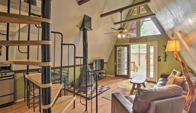 Cozy A-Frame Cabin in Overgaard Pets Welcome