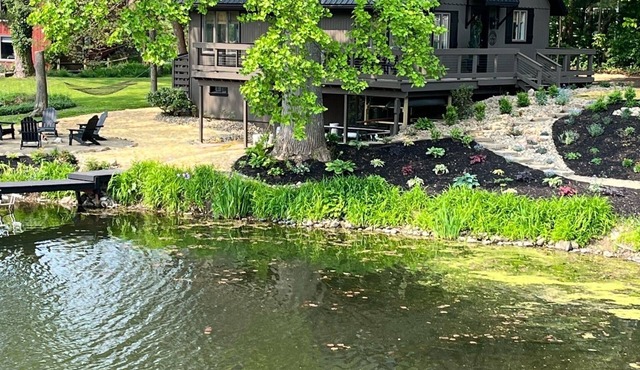 Edgewater Escape…Cozy waterfront cottage nestled in the center of Edinboro!